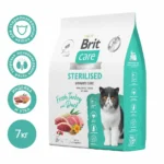 Корм Brit Care Cat Sterilised Urinary Care (Индейка, утка), 400гр / 1,5кг / 7кг