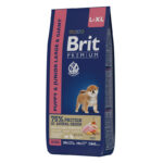 Корм Brit Premium Dog Puppy and Junior Large and Giant (Курица), 3кг / 15кг