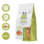 Корм Brit Care Cat Indoor Stool Odour Reduction (Индейка, лосось), 1,5кг