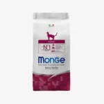 Корм Monge Cat Indoor для кошек, со вкусом курицы, 1,5кг / 10,0кг