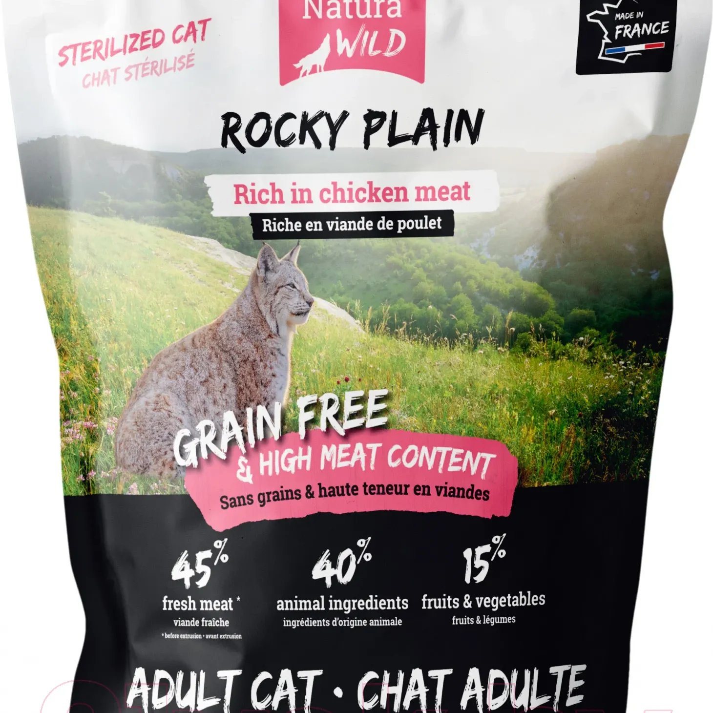натура вайлд курица стерил Natura Wild Rocky Plain Adult Cat (Курица), 2,0кг / 6,0кг — изображение 1